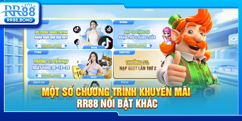 Một số chương trình khuyến mãi RR88 nổi bật khác